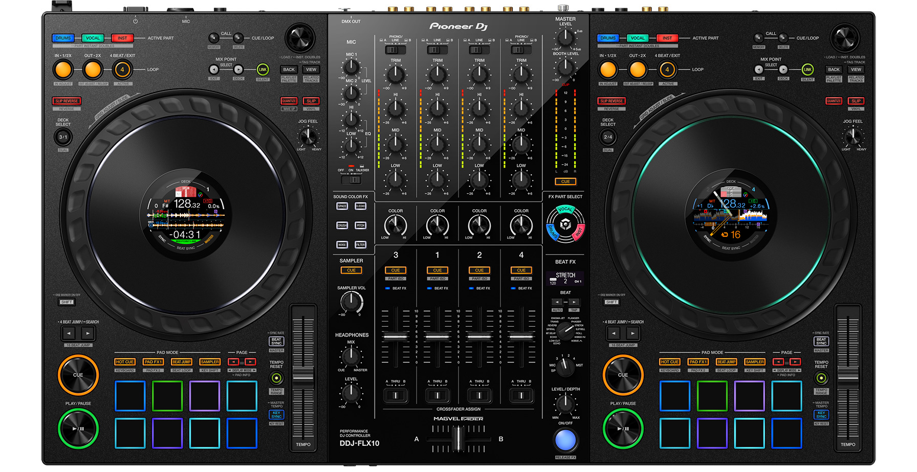 Купить DJ-контроллер Pioneer DJ DDJ-FLX10 в Красногорске, цена: 239990 руб,  - интернет-магазин Pult.ru